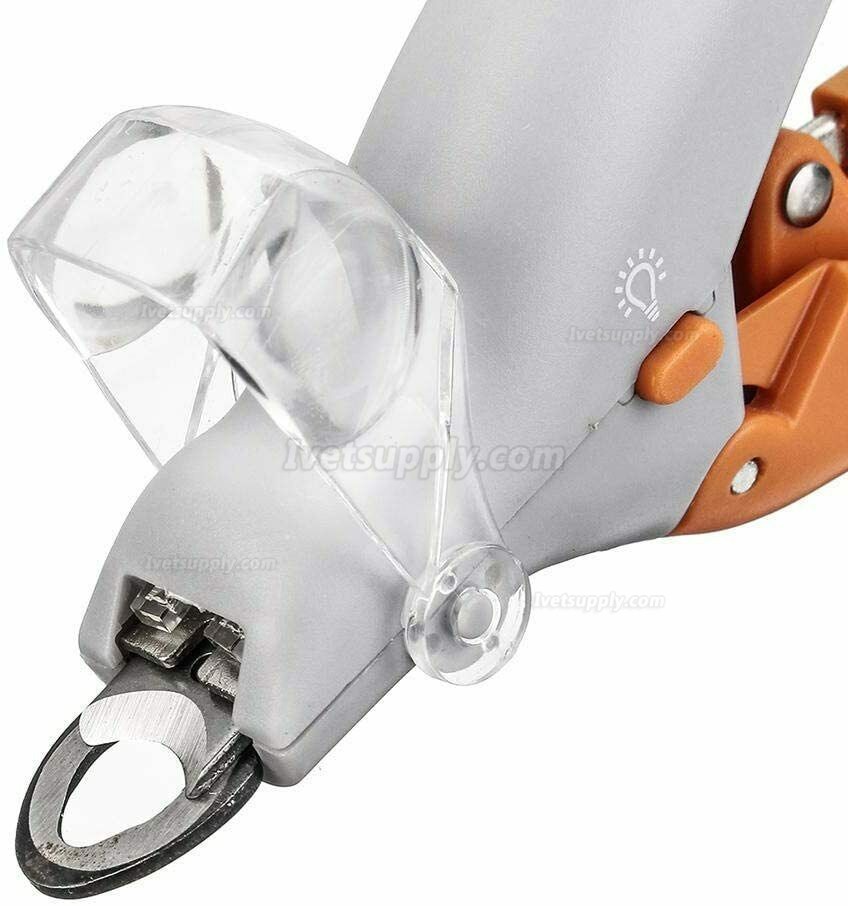 Pet Cat Dog Nail Clipper Illuminated 5X Magnification with LED Light